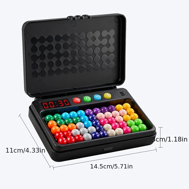 500 Levels IQ Toy, Puzzle Smart Challenge Game With Timer - Logic Thinking Chess, Travel Game, Tabletop Toy, No Batteries