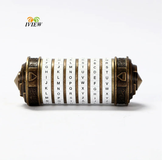 White Da Vinci Code lock Toys Metal Cryptex for Wedding Gifts Valentine's Day Gift Password Escape Room Props Gift Fast Delivery