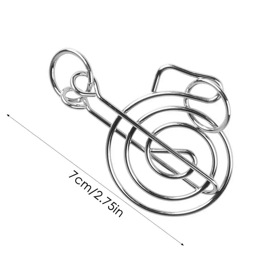 Montessori IQ Mind Brain Teaser Metal Wire Brain Teaser Puzzles Children Adults Interactive Game Reliever Educational Toys