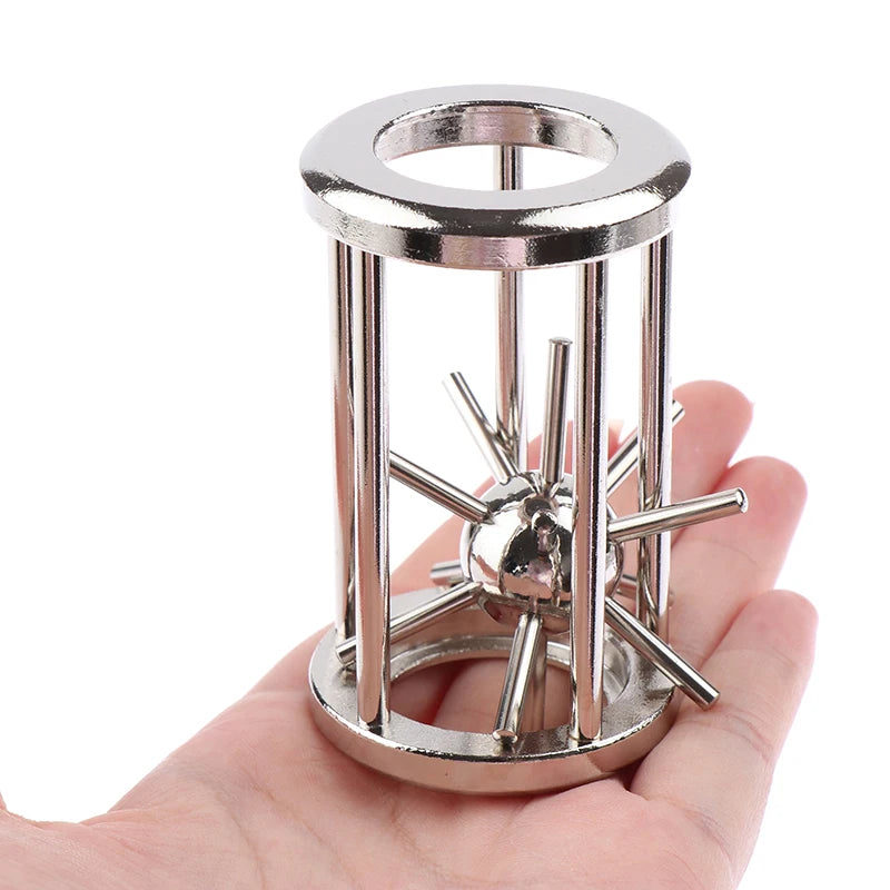 UNMATCHED Metal Cage Star Tooth Brain Teaser, Classic Puzzles High IQ Magic Game for Kids & Adults