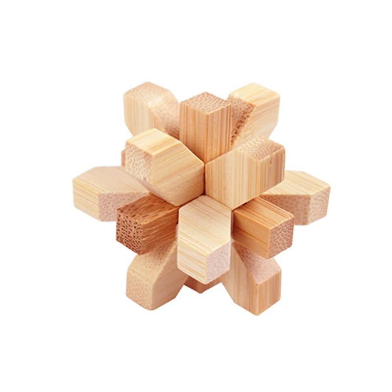 IQ Brain Teaser Kong Ming Lock Lu Ban Lock 3D Puzzle Kids Toys Baby Game Puzzle Toys Interlocking Educational Toys For Children