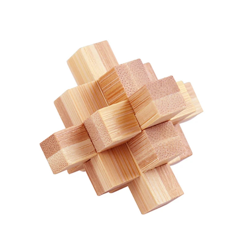 IQ Brain Teaser Kong Ming Lock Lu Ban Lock 3D Puzzle Kids Toys Baby Game Puzzle Toys Interlocking Educational Toys For Children