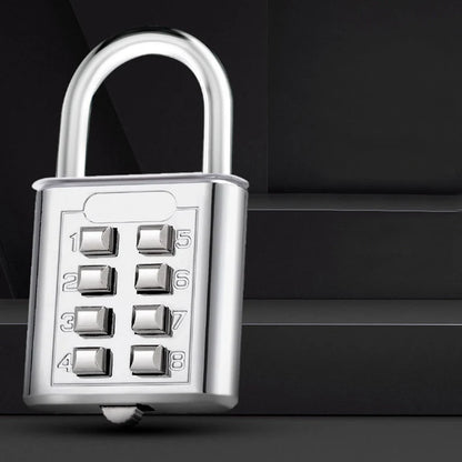 8 Digits Password Code Combination Padlock Zinc Alloy Suitcase For Luggage Travel Code Smart Lock Code Keyed Anti-thieft Lock