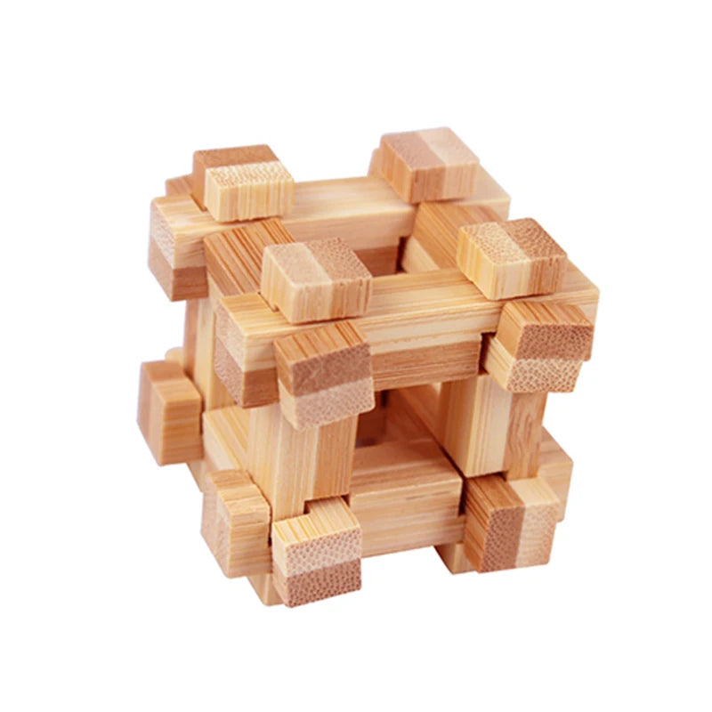 IQ Brain Teaser Kong Ming Lock Lu Ban Lock 3D Puzzle Kids Toys Baby Game Puzzle Toys Interlocking Educational Toys For Children