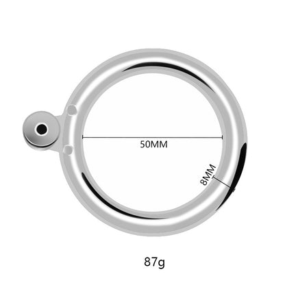 Sissy Mini Flat Metal Chastity Cage Stainless Steel Cock Ring Slave Bondage Penis Lock Husband Loyalty Couple Sex Game Adult Toy