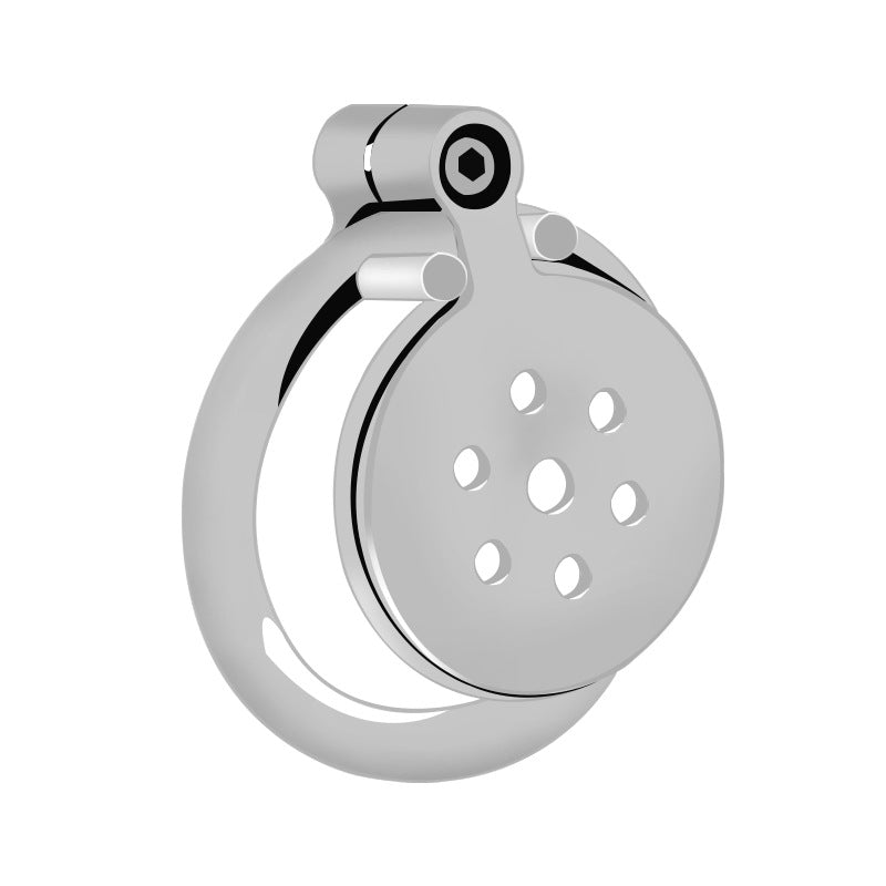 Sissy Mini Flat Metal Chastity Cage Stainless Steel Cock Ring Slave Bondage Penis Lock Husband Loyalty Couple Sex Game Adult Toy
