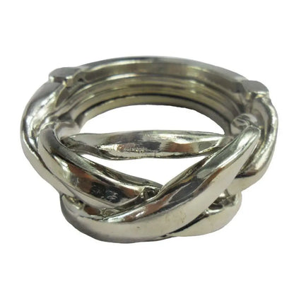 Classic IQ Metal Brain teaser Magic Baffling Puzzle Brainstring Jigsaw Game Unlocking Unlooping Novel Toy for Adult