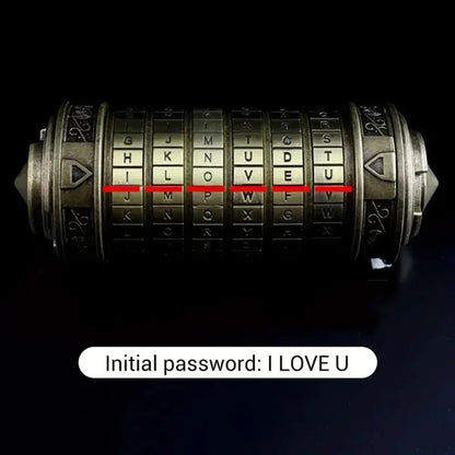 Leonardo Da Vinci Code lock Toys Metal Cryptex Locks for Wedding Gifts Valentine's Day Gifts