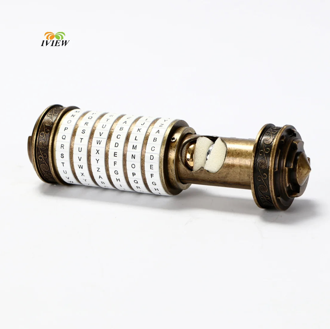 White Da Vinci Code lock Toys Metal Cryptex for Wedding Gifts Valentine's Day Gift Password Escape Room Props Gift Fast Delivery