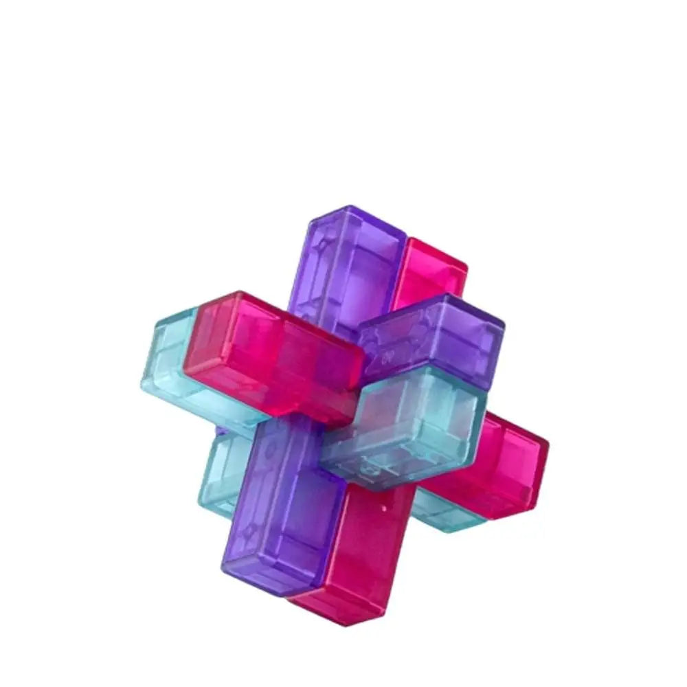 Brain Teaser Puzzles Transparent IQ Brain Teaser Puzzles Unlock Luban Lock Kong Ming Lock IQ Brain Teaser LuBan Lock Gifts