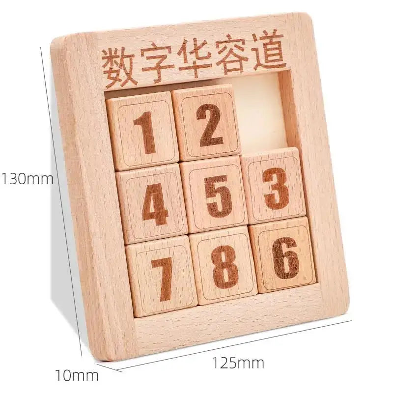 Wooden Hexagon Klotski Puzzle Hexagonal Puzzles Intelligence Toys For Kids Thinking Game Brain Teaser Toys