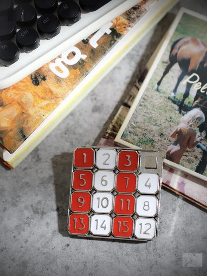 1-15 Metal Number Slide Puzzle Brain Puzzle Games Exercise The Brain Educational Toy Developing for Children Huarong Road Toys