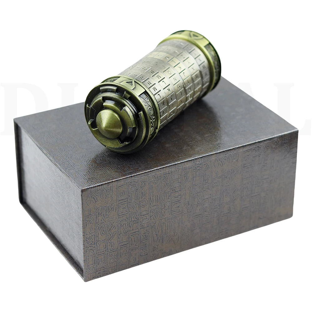 Leonardo Da Vinci Code lock Toys Metal Cryptex Locks for Wedding Gifts Valentine's Day Gifts