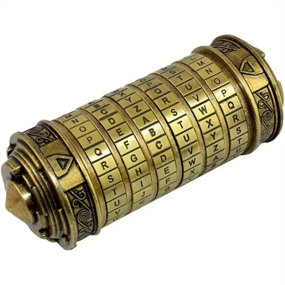 Leonardo Da Vinci Code lock Toys Metal Cryptex Locks for Wedding Gifts Valentine's Day Gifts