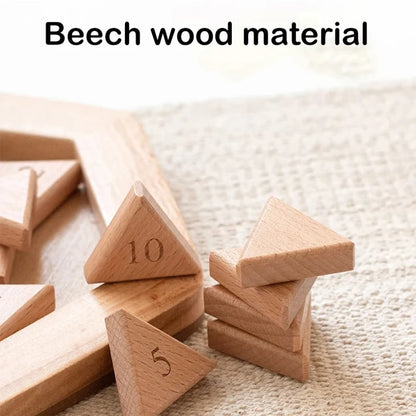 Wooden Hexagon Klotski Puzzle Hexagonal Puzzles Intelligence Toys For Kids Thinking Game Brain Teaser Toys
