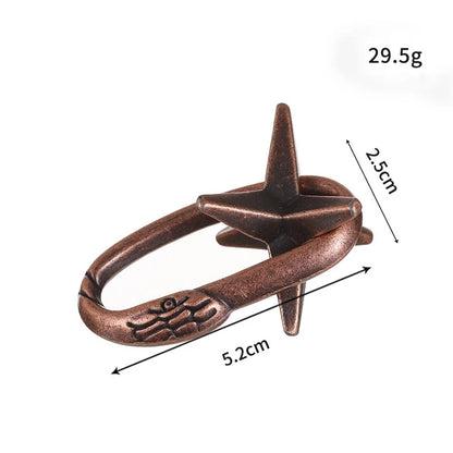 Lock Puzzles Classic IQ Metal Brain teaser Magic Baffling Puzzles Game Toys For Children Adults Funny Gifts Metal Puzzle