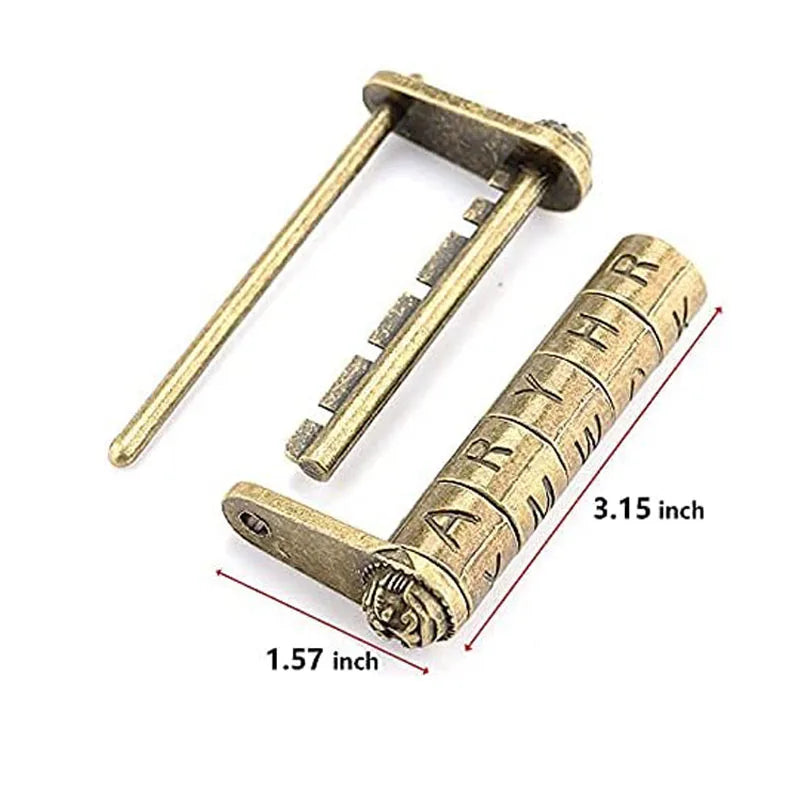 Cryptex Da Vinci Code Puzzle Box With Hidden Compartment For Money Rings Jewelry Creative Romantic Birthday Gifts