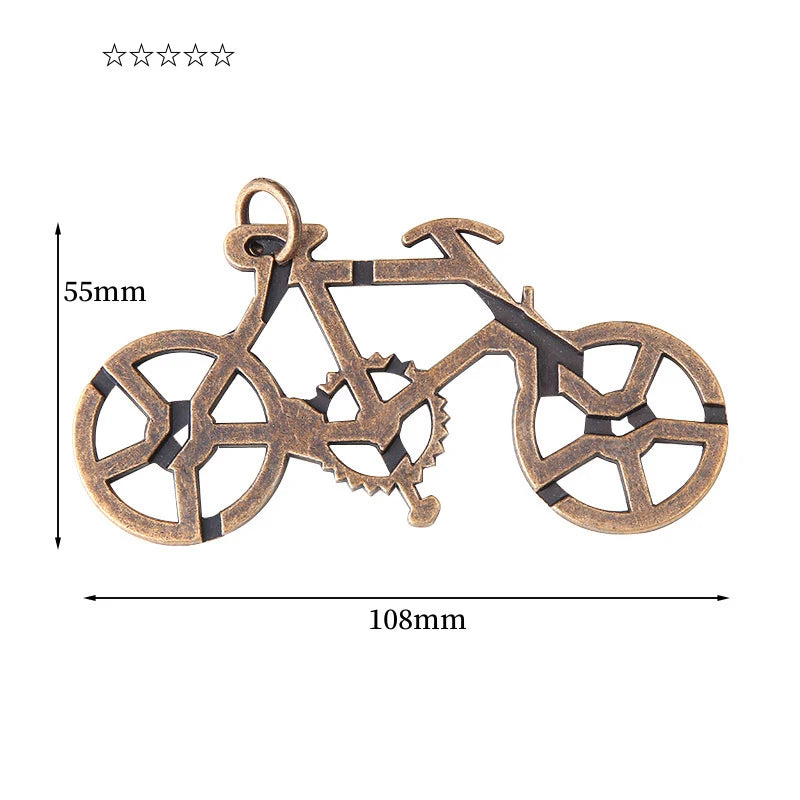 Montessori Puzzle Metal Wire IQ Logical Ability Training Stress Relief Toy for Children Adults Reliever Educational Toys Gifts