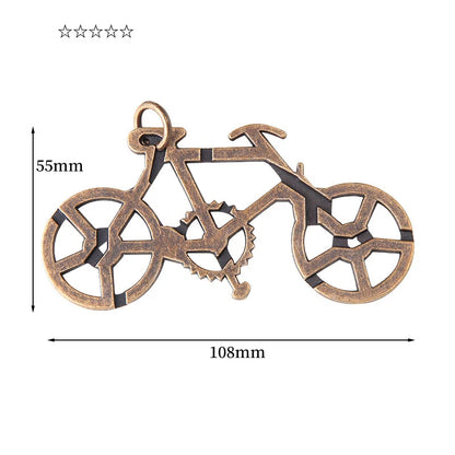 Montessori Puzzle Metal Wire IQ Logical Ability Training Stress Relief Toy for Children Adults Reliever Educational Toys Gifts