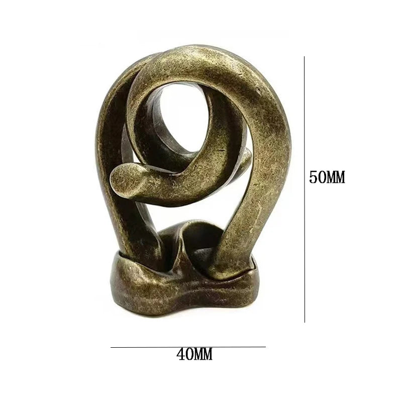 Baffling Cast Metal Brain Teasers Puzzles for Kids and Adults Unlock Interlock Game IQ Test Disentanglement Educational Toys