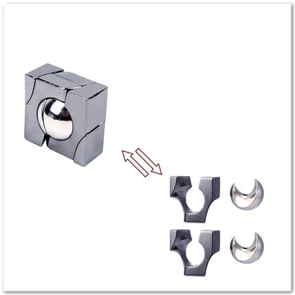 Creative Classic IQ Metal Brain Teaser Magic Baffling Puzzles Game Toys for Children Adults Funny Kids Gifts
