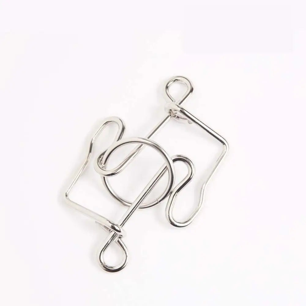 Interlock Toys Children And Adults Brainteasers Games Interactive Games 3D Metal Puzzle Developmental Toys Brain Teaser Puzzles