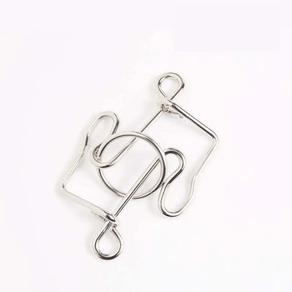 Interlock Toys Children And Adults Brainteasers Games Interactive Games 3D Metal Puzzle Developmental Toys Brain Teaser Puzzles