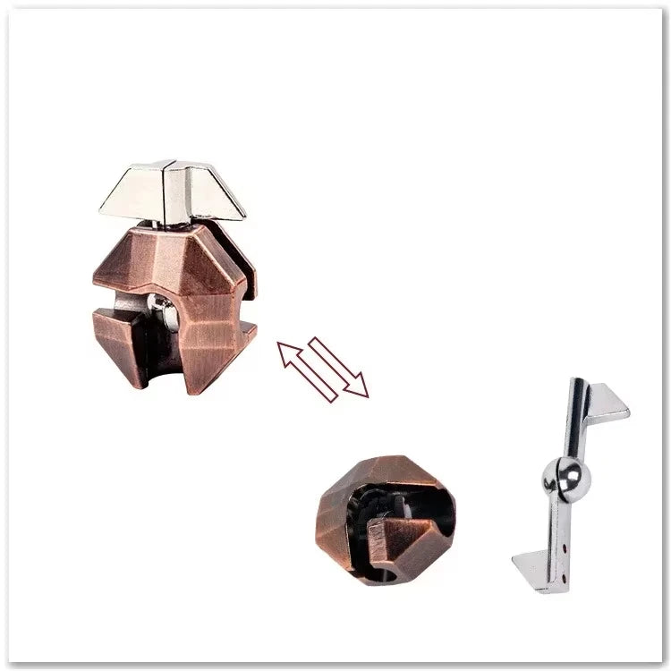 Creative Classic IQ Metal Brain Teaser Magic Baffling Puzzles Game Toys for Children Adults Funny Kids Gifts