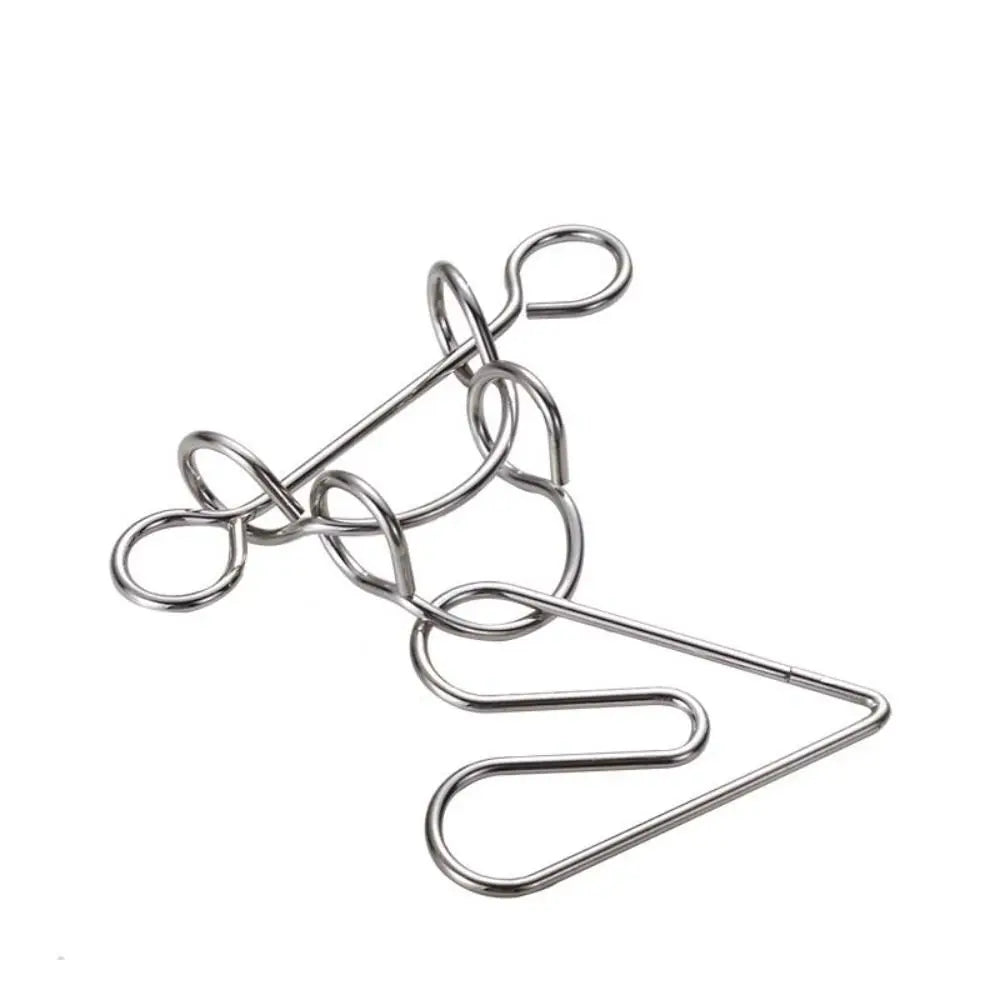 Interlock Toys Children And Adults Brainteasers Games Interactive Games 3D Metal Puzzle Developmental Toys Brain Teaser Puzzles