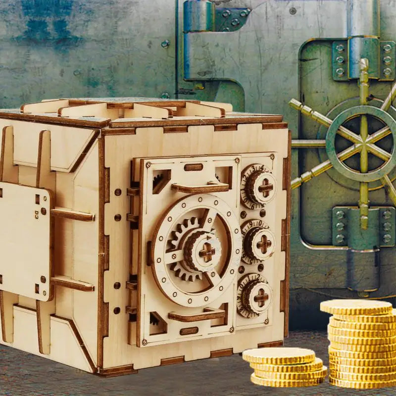 DIY 3D Wooden Puzzle - Set of Mechanical Puzzles Spiral Marble Run Toy for Adult and Teen Builders