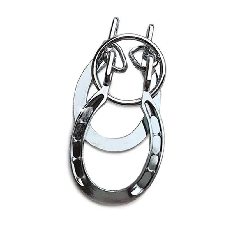 Magic IQ Metal Horseshoe Cast Brain Teaser Puzzle Disentanglement Juggling Tricks Educational Toys For Kids Boys Girls