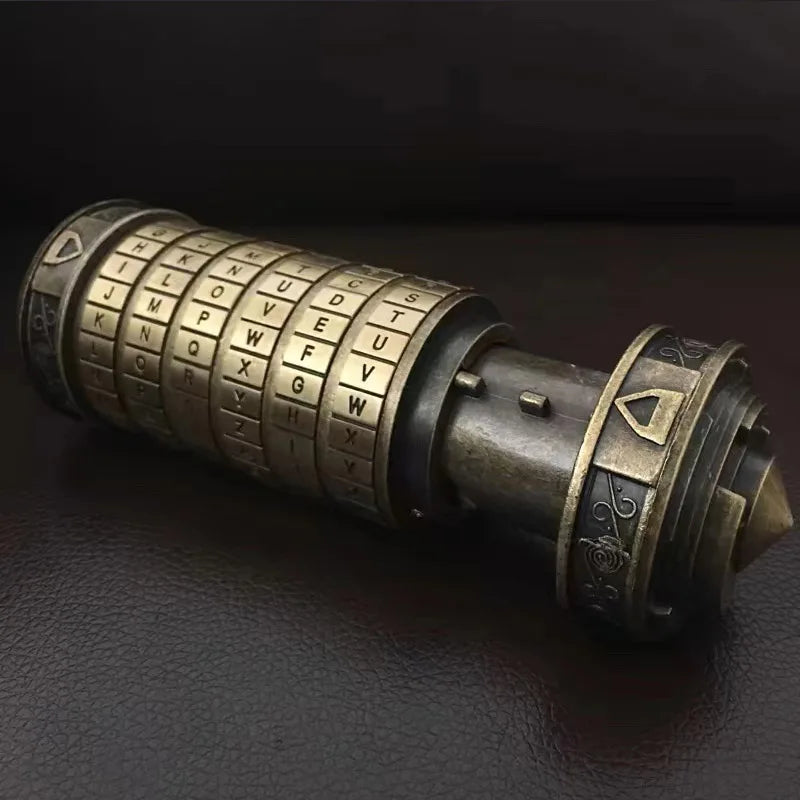 Cryptex Da Vinci Code Puzzle Box With Hidden Compartment For Money Rings Jewelry Creative Romantic Birthday Gifts