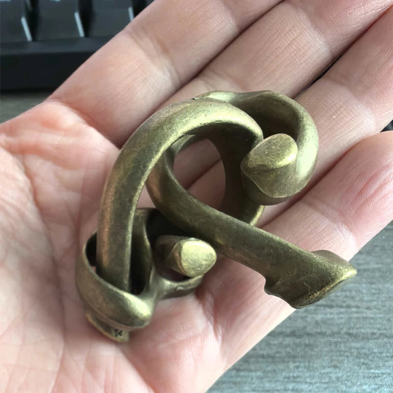 Baffling Cast Metal Brain Teasers Puzzles for Kids and Adults Unlock Interlock Game IQ Test Disentanglement Educational Toys