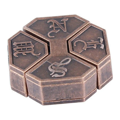 Classic IQ Metal Brain teaser Magic Baffling Puzzle Brainstring Jigsaw Game Unlocking Unlooping Novel Toy for Adult