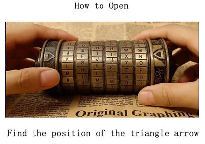 White Da Vinci Code lock Toys Metal Cryptex for Wedding Gifts Valentine's Day Gift Password Escape Room Props Gift Fast Delivery