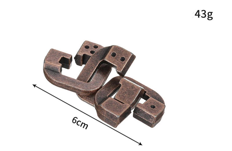 Lock Puzzles Classic IQ Metal Brain teaser Magic Baffling Puzzles Game Toys For Children Adults Funny Gifts Metal Puzzle