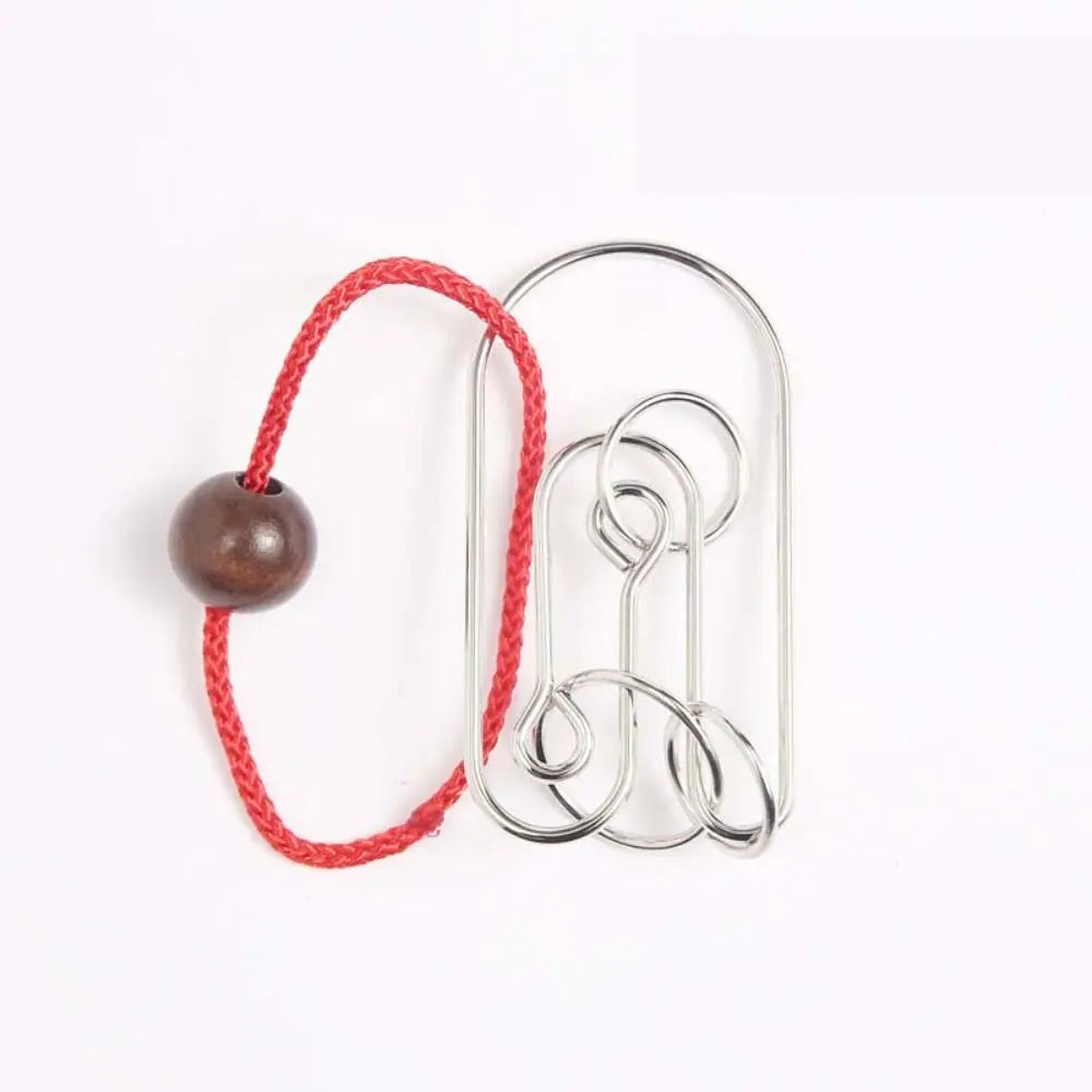3D Metal Puzzle IQ Mind Brain Teaser Intelligence Buckle Interlock Unloop Toys Kong Ming Lock Game for Adult Kids