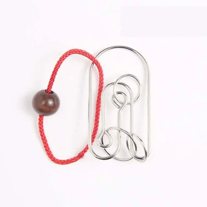 3D Metal Puzzle IQ Mind Brain Teaser Intelligence Buckle Interlock Unloop Toys Kong Ming Lock Game for Adult Kids