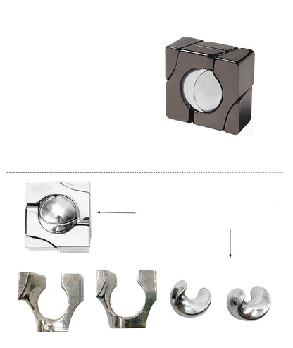 Creative Classic IQ Metal Brain Teaser Magic Baffling Puzzles Game Toys for Children Adults Funny Kids Gifts