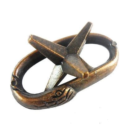 Classic IQ Metal Brain teaser Magic Baffling Puzzles Game Toys for Children Adults