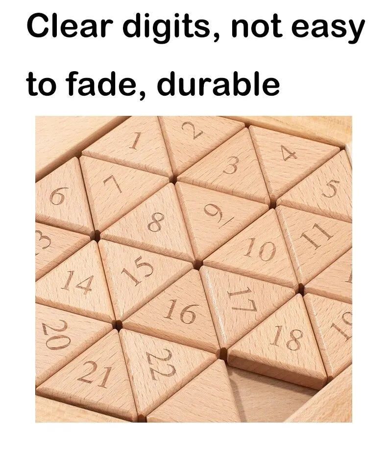 Wooden Hexagon Klotski Puzzle Hexagonal Puzzles Intelligence Toys For Kids Thinking Game Brain Teaser Toys