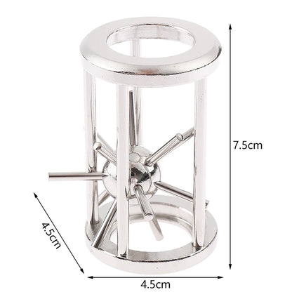 UNMATCHED Metal Cage Star Tooth Brain Teaser, Classic Puzzles High IQ Magic Game for Kids & Adults