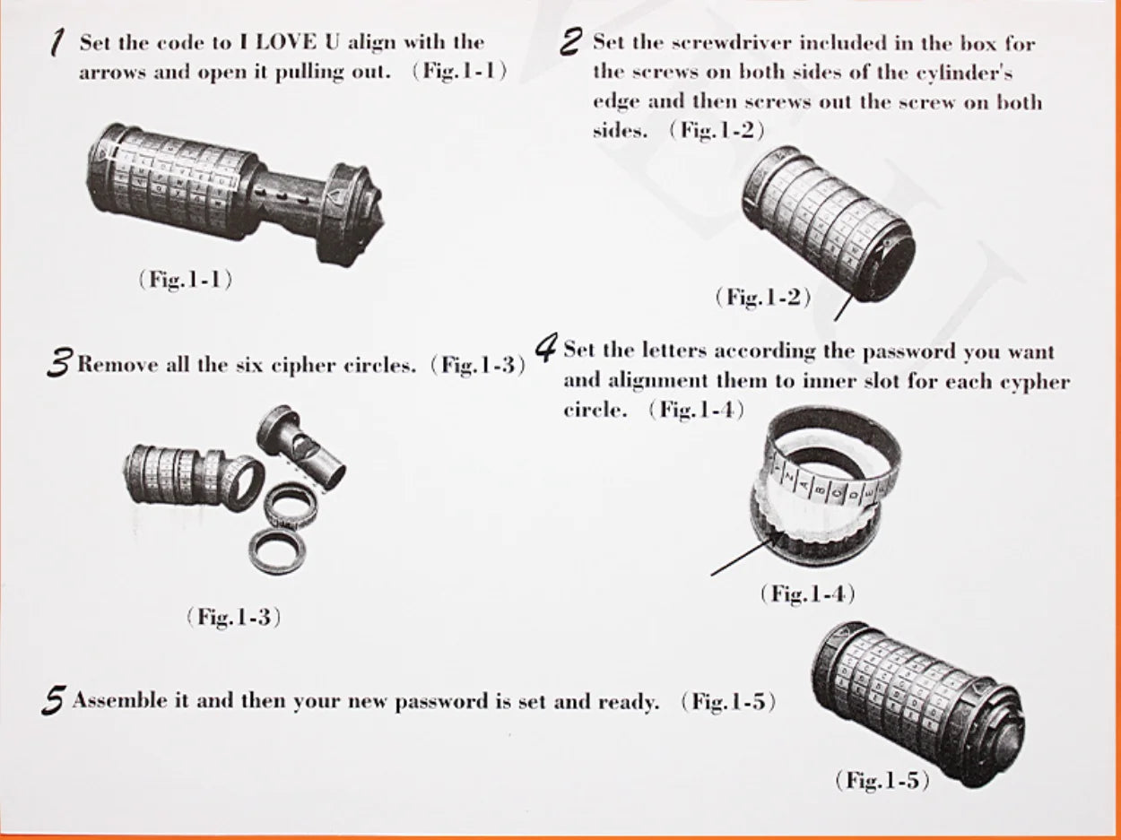 White Da Vinci Code lock Toys Metal Cryptex for Wedding Gifts Valentine's Day Gift Password Escape Room Props Gift Fast Delivery