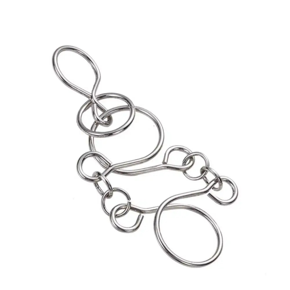 3D Metal Puzzle IQ Mind Brain Teaser Intelligence Buckle Interlock Unloop Toys Kong Ming Lock Game for Adult Kids