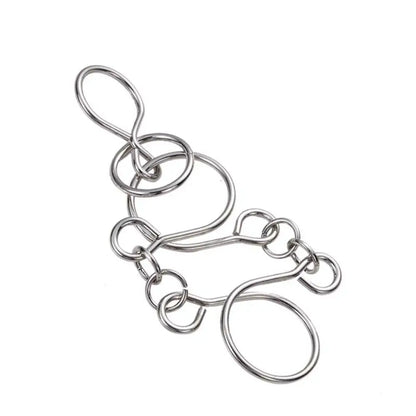 3D Metal Puzzle IQ Mind Brain Teaser Intelligence Buckle Interlock Unloop Toys Kong Ming Lock Game for Adult Kids