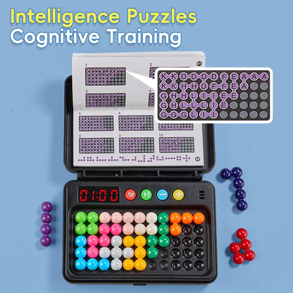 500 Levels IQ Toy, Puzzle Smart Challenge Game With Timer - Logic Thinking Chess, Travel Game, Tabletop Toy, No Batteries