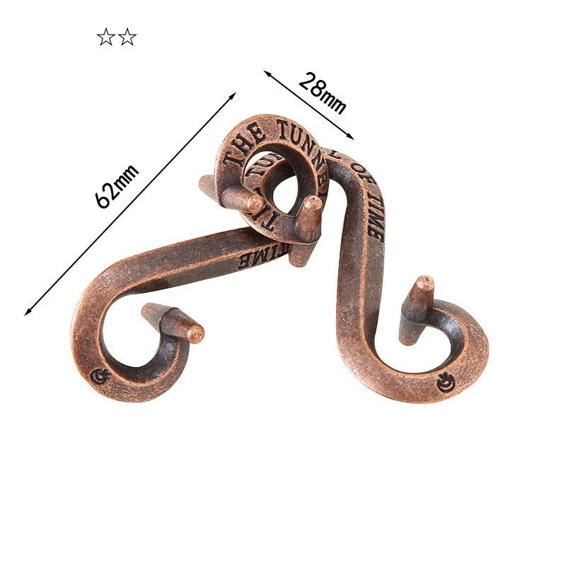 Montessori Puzzle Metal Wire IQ Logical Ability Training Stress Relief Toy for Children Adults Reliever Educational Toys Gifts