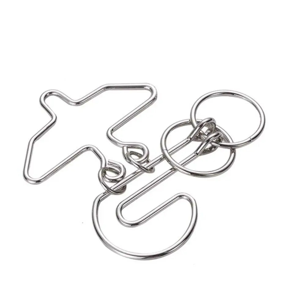 Interlock Toys Children And Adults Brainteasers Games Interactive Games 3D Metal Puzzle Developmental Toys Brain Teaser Puzzles