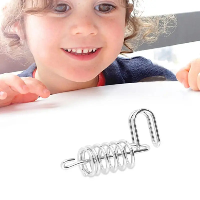 Montessori IQ Mind Brain Teaser Metal Wire Brain Teaser Puzzles Children Adults Interactive Game Reliever Educational Toys