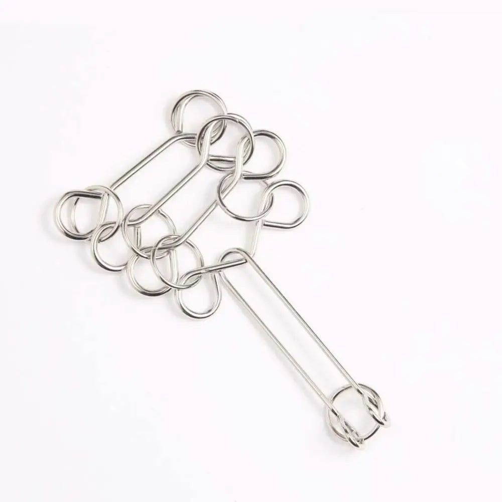 3D Metal Puzzle IQ Mind Brain Teaser Intelligence Buckle Interlock Unloop Toys Kong Ming Lock Game for Adult Kids